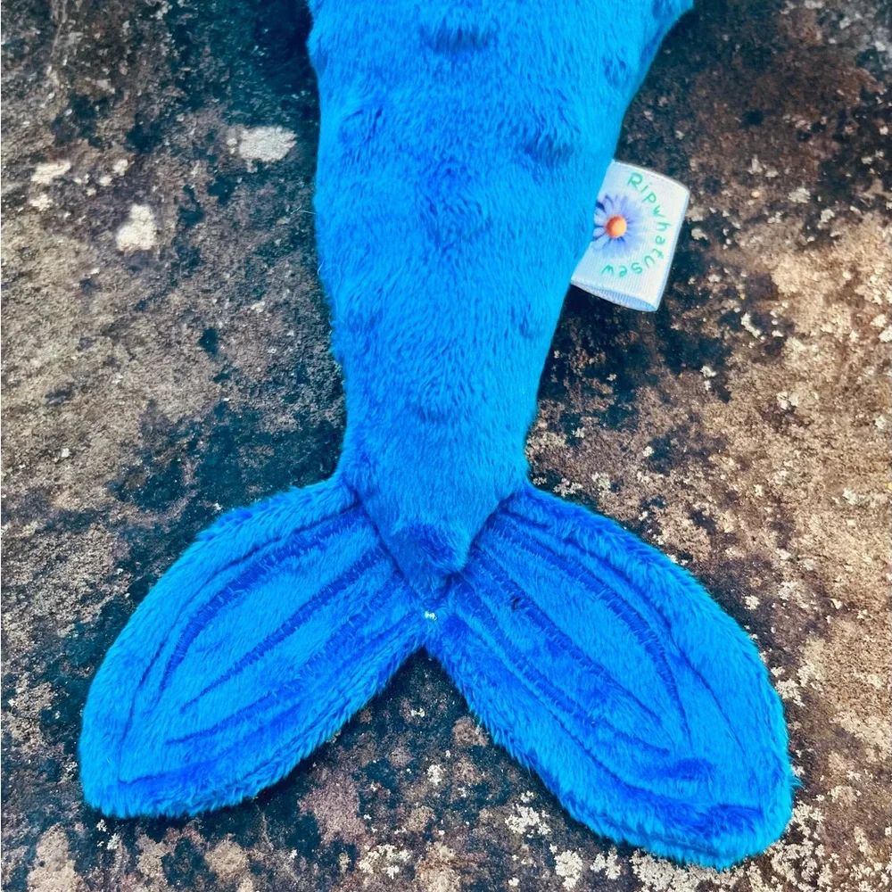 Sea Creature Blue Sea Eater HandMade Plush Toy fish Beast ocean 12” Royal Blue